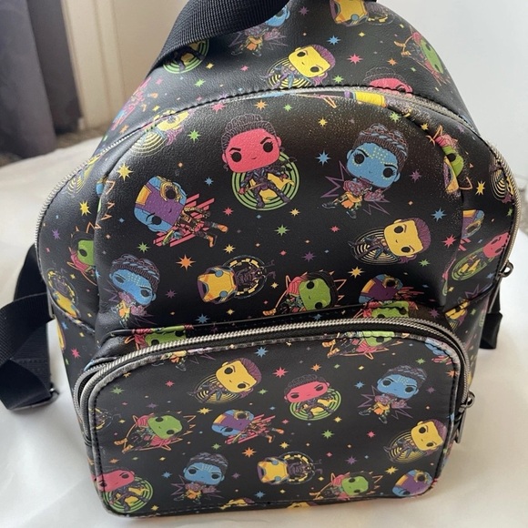 Funko Marvel Woman Neon Print 11.5" Mini Backpack (Target Exclusive) - Picture 2 of 8